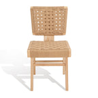 Chaise de salle à manger tressée Justice (lot de 2) - 48,26 cm L x 60,96 cm P x 88,9 cm H - 48,26L x 60,96P x 88,9H
