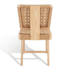 Chaise de salle à manger tressée Justice (lot de 2) - 48,26 cm L x 60,96 cm P x 88,9 cm H - 48,26L x 60,96P x 88,9H