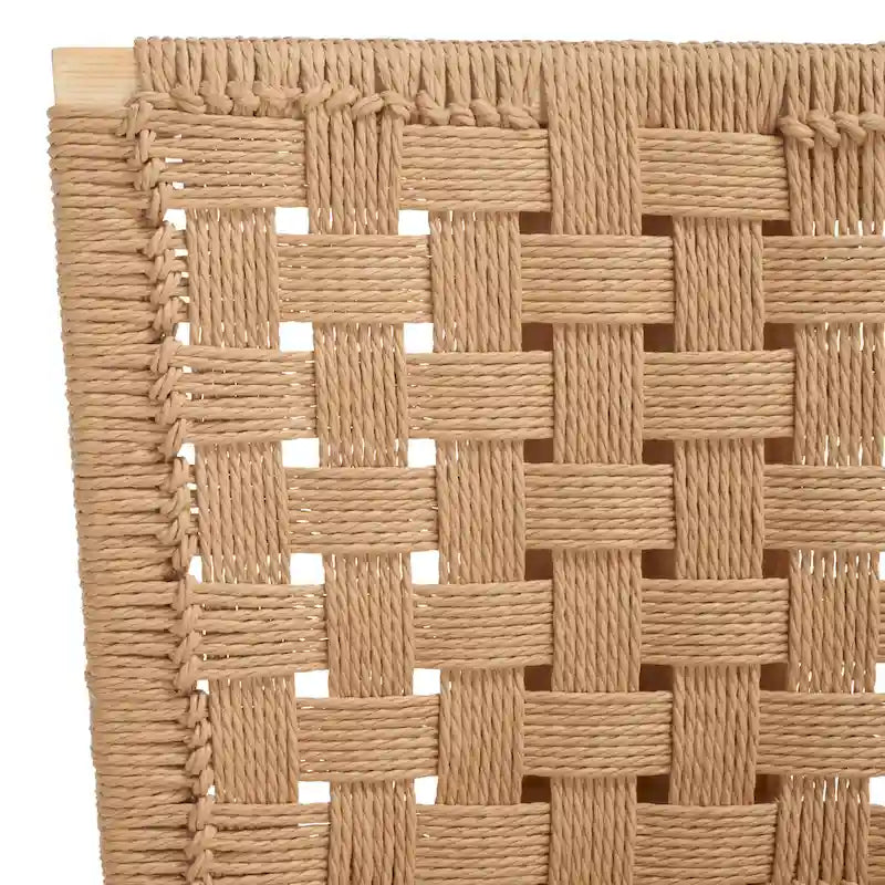 Chaise de salle à manger tressée Justice (lot de 2) - 48,26 cm L x 60,96 cm P x 88,9 cm H - 48,26L x 60,96P x 88,9H