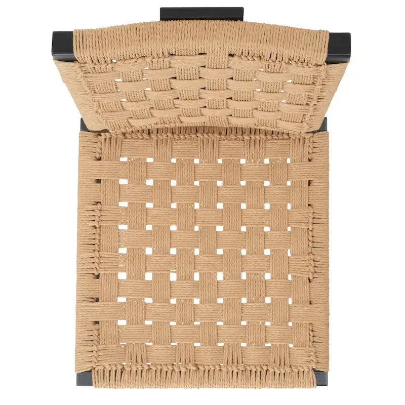 Chaise de salle à manger tressée Justice (lot de 2) - 48,26 cm L x 60,96 cm P x 88,9 cm H - 48,26L x 60,96P x 88,9H