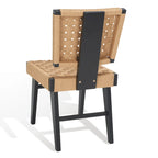 Chaise de salle à manger tressée Justice (lot de 2) - 48,26 cm L x 60,96 cm P x 88,9 cm H - 48,26L x 60,96P x 88,9H