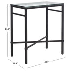 Table d'appoint Vallie - 22 L x 13 P x 25 H - 22Lx13Px25H