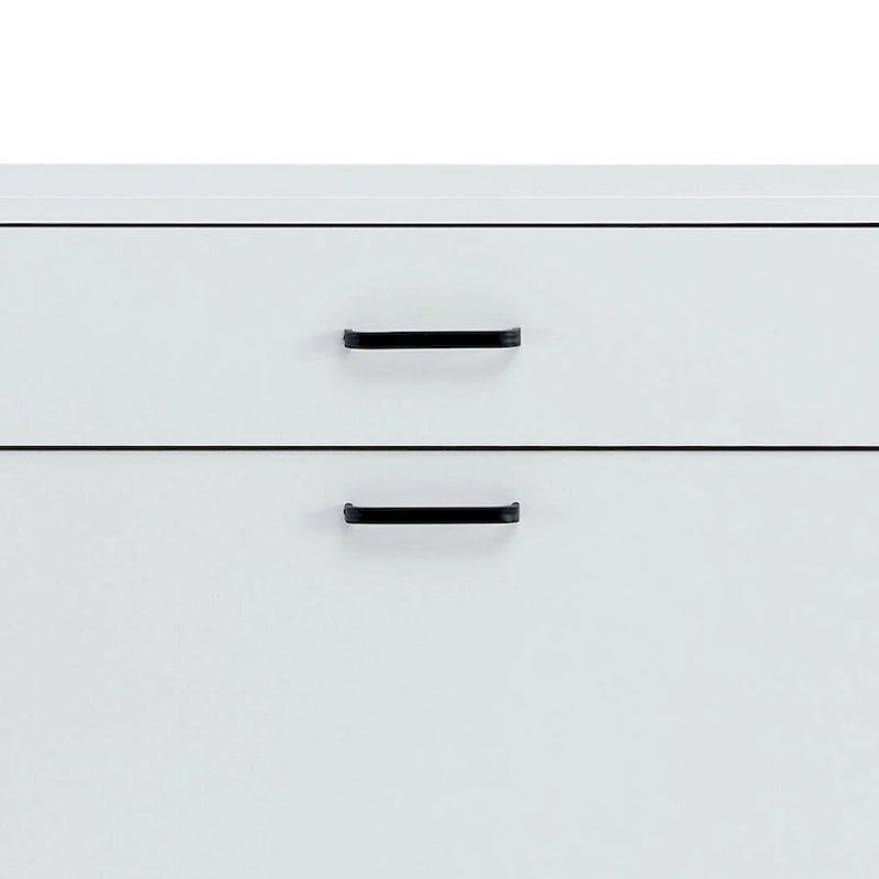 Meuble de rangement à chaussures en bois au design minimaliste, pour utilisation dans un couloir d'entrée