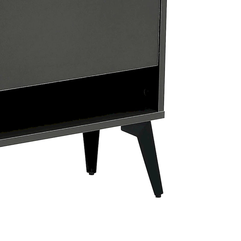 Meuble de rangement à chaussures en bois au design minimaliste, pour utilisation dans un couloir d'entrée