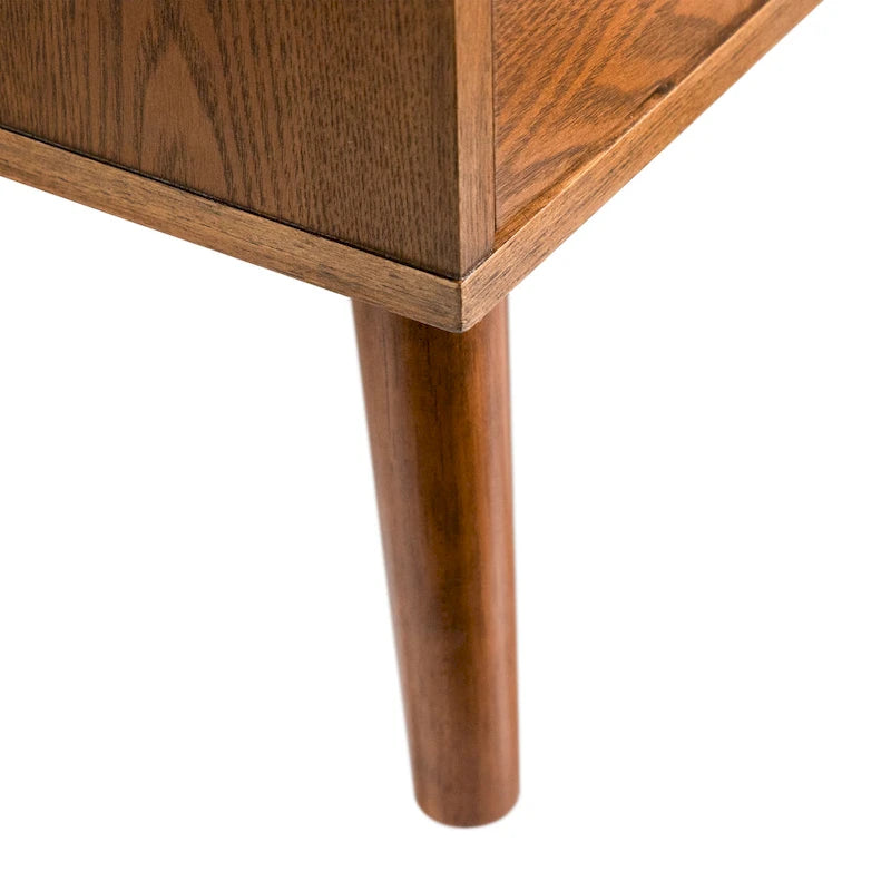 Belle commode en noyer du milieu du siècle à 6 tiroirs avec tiroirs emboîtables