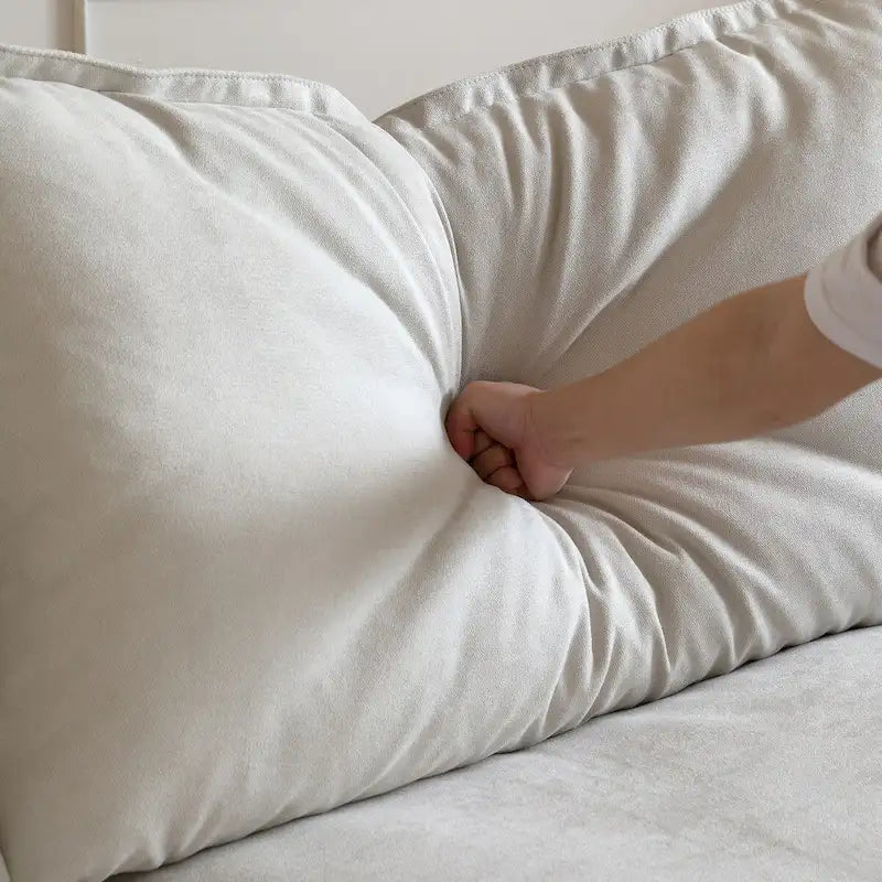 Canapé d'angle modulable 5 places avec méridienne et pouf