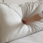 Canapé d'angle modulable 5 places avec méridienne et pouf