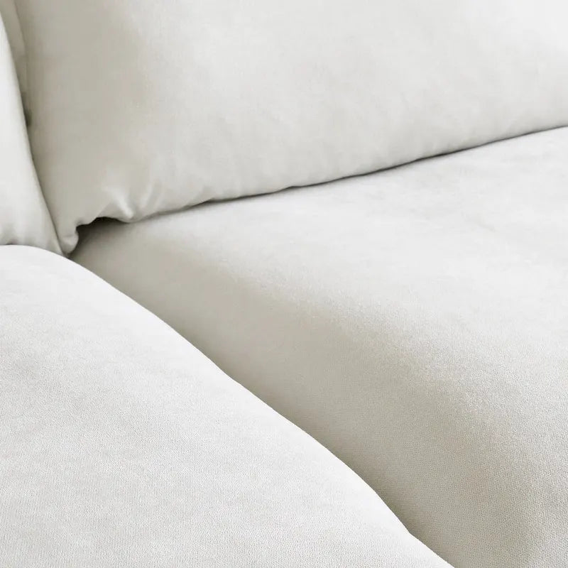 Canapé d'angle modulable 5 places avec méridienne et pouf
