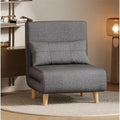 Canapé-lit convertible 3 en 1, chaise longue, chaise pliante, fauteuil inclinable avec oreiller