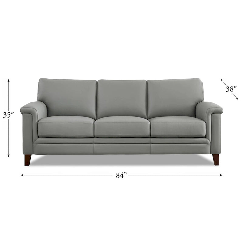 Ensemble canapé et fauteuil Westcott en cuir pleine fleur avec mousse à mémoire de forme et ressorts
