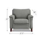 Ensemble canapé et fauteuil Westcott en cuir pleine fleur avec mousse à mémoire de forme et ressorts