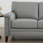 Ensemble canapé et fauteuil Westcott en cuir pleine fleur avec mousse à mémoire de forme et ressorts
