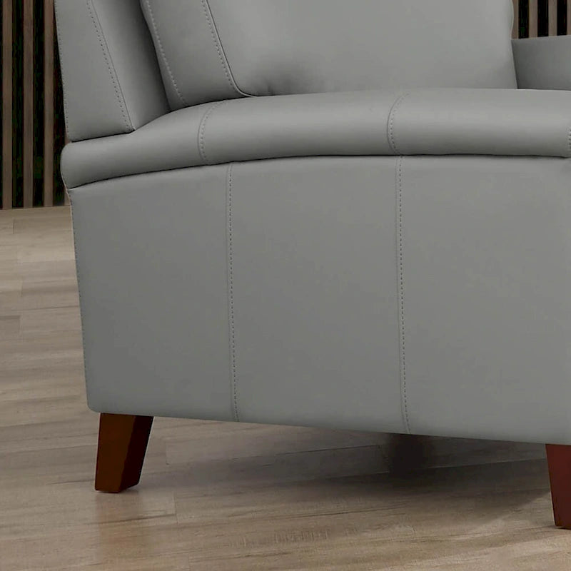 Ensemble canapé et fauteuil Westcott en cuir pleine fleur avec mousse à mémoire de forme et ressorts