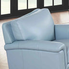 Ensemble canapé et fauteuil Westcott en cuir pleine fleur avec mousse à mémoire de forme et ressorts