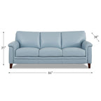 Ensemble canapé et fauteuil Westcott en cuir pleine fleur avec mousse à mémoire de forme et ressorts
