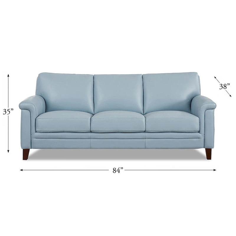 Ensemble canapé et fauteuil Westcott en cuir pleine fleur avec mousse à mémoire de forme et ressorts