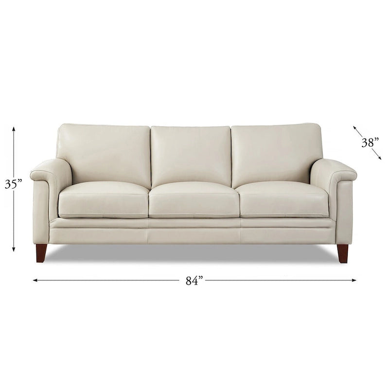 Ensemble canapé et fauteuil Westcott en cuir pleine fleur avec mousse à mémoire de forme et ressorts
