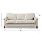 Ensemble canapé et fauteuil Westcott en cuir pleine fleur avec mousse à mémoire de forme et ressorts