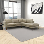Canapé d'angle sectionnel en cuir véritable Bloom