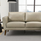 Canapé d'angle sectionnel en cuir véritable Bloom