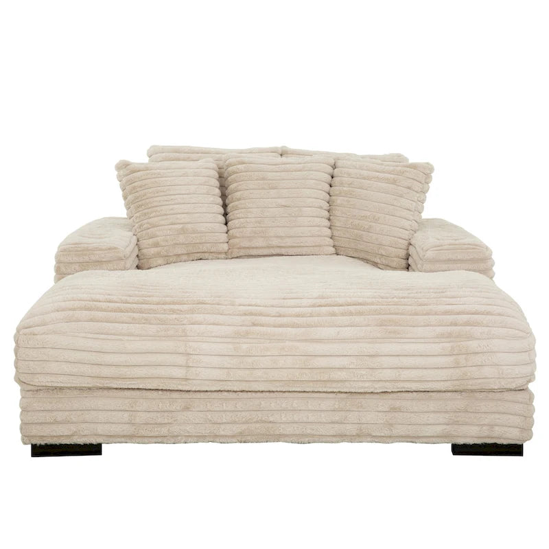 Chaise longue surdimensionnée Cocoon avec porte-gobelet et ports USB
