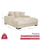 Chaise longue surdimensionnée Cocoon avec porte-gobelet et ports USB