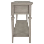 Table console classique avec 3 tiroirs supérieurs et étagère inférieure ouverte