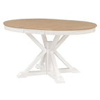 Table à manger extensible de style rétro avec rallonge de 12 pouces