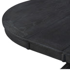 Table à manger extensible de style rétro avec rallonge de 12 pouces