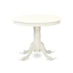 Ensemble de table de cuisine 5 pièces - une table à manger et 4 chaises de salle à manger en similicuir, 91x91 cm, Blanc lin
