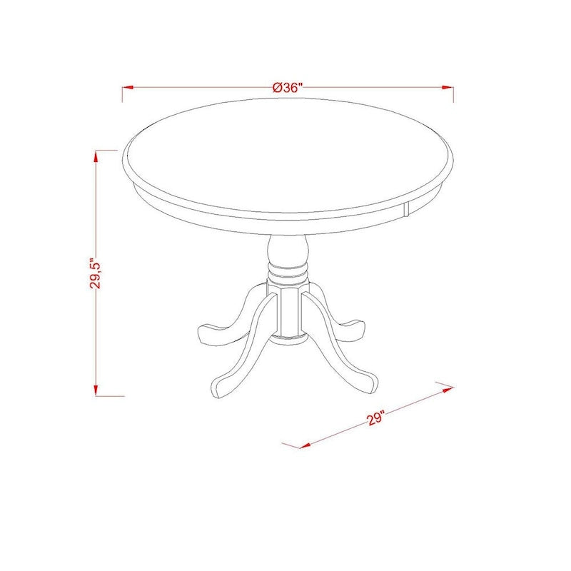 Ensemble de table de cuisine 5 pièces - une table à manger et 4 chaises de salle à manger en similicuir, 91x91 cm, Blanc lin