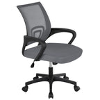 Chaise de bureau ergonomique réglable, dossier mi-hauteur en maille pivotante