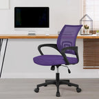 Chaise de bureau ergonomique réglable, dossier mi-hauteur en maille pivotante