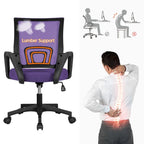 Chaise de bureau ergonomique réglable, dossier mi-hauteur en maille pivotante