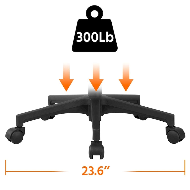Chaise de bureau ergonomique réglable, dossier mi-hauteur en maille pivotante
