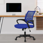Chaise de bureau ergonomique réglable, dossier mi-hauteur en maille pivotante