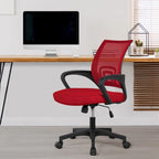 Chaise de bureau ergonomique réglable, dossier mi-hauteur en maille pivotante
