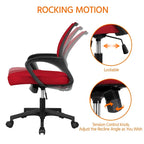 Chaise de bureau ergonomique réglable, dossier mi-hauteur en maille pivotante