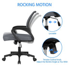 Chaise de bureau ergonomique réglable, dossier mi-hauteur en maille pivotante