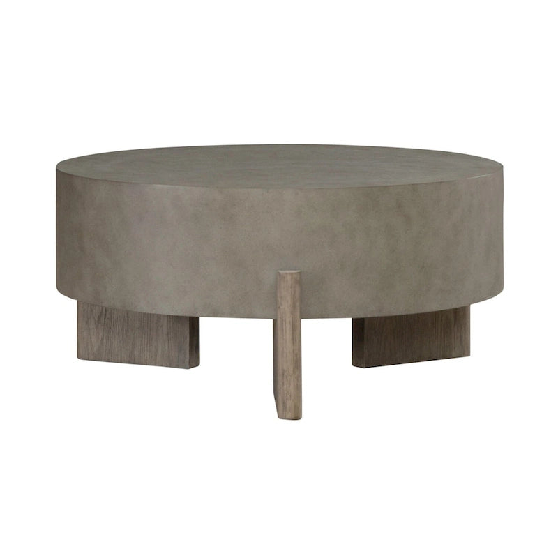 Ensemble de tables basses rondes 3 pièces Affinity Taupe Cendré et Béton