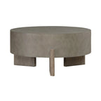 Ensemble de tables basses rondes 3 pièces Affinity Taupe Cendré et Béton