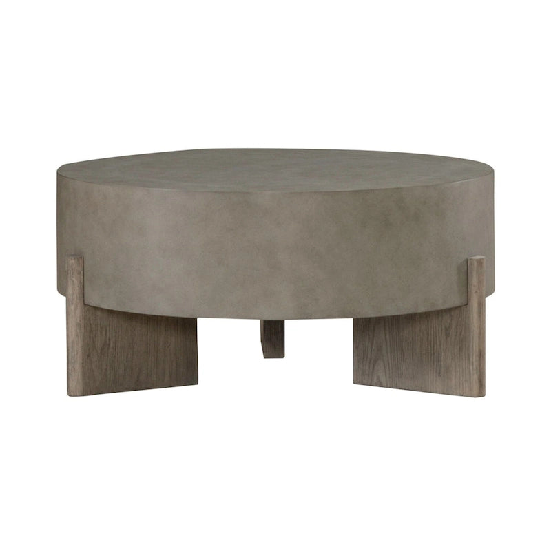 Ensemble de tables basses rondes 3 pièces Affinity Taupe Cendré et Béton