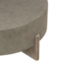 Ensemble de tables basses rondes 3 pièces Affinity Taupe Cendré et Béton