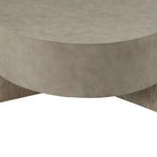 Ensemble de tables basses rondes 3 pièces Affinity Taupe Cendré et Béton