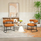 Chaises de salle à manger bouclées de style milieu du siècle moderne, ensemble de 2