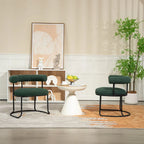 Chaises de salle à manger bouclées de style milieu du siècle moderne, ensemble de 2