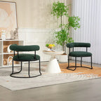 Chaises de salle à manger bouclées de style milieu du siècle moderne, ensemble de 2