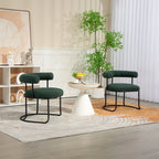 Chaises de salle à manger bouclées de style milieu du siècle moderne, ensemble de 2