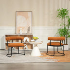 Chaises de salle à manger bouclées de style milieu du siècle moderne, ensemble de 2