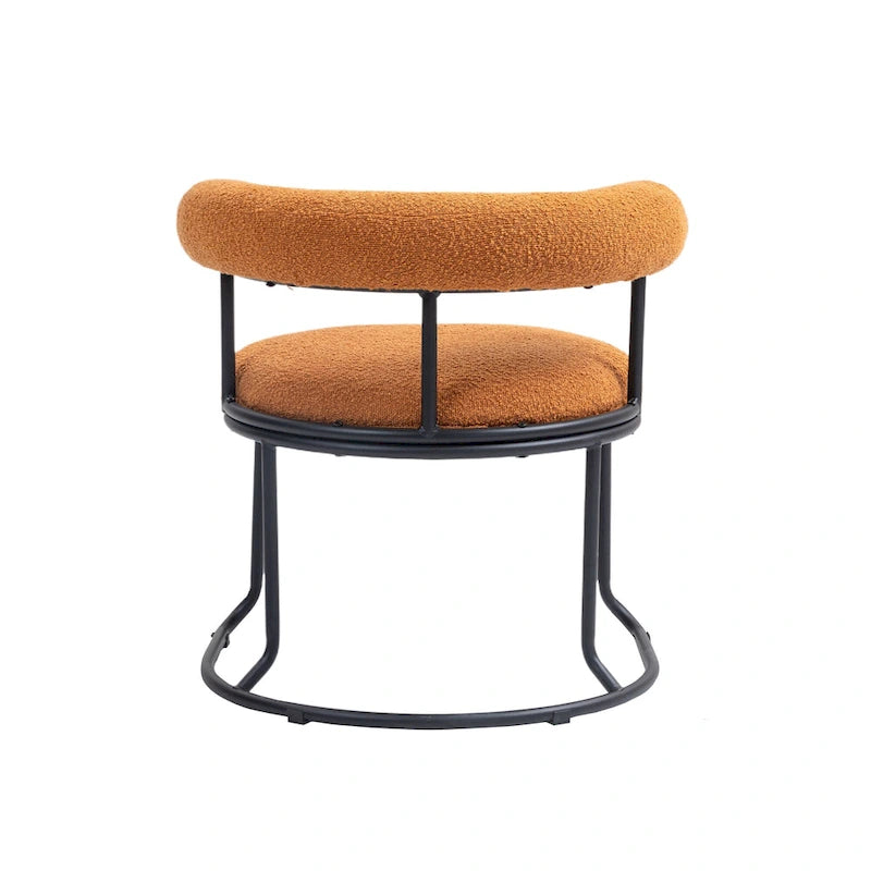 Chaises de salle à manger bouclées de style milieu du siècle moderne, ensemble de 2